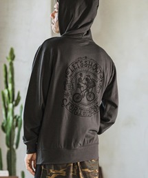 CAMBIO（カンビオ）の「mpa3598- Lets shoot for the moonプリントプルパーカー（パーカー）」