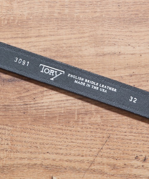 TORY LEATHER(トリーレザー)の「【TORY LEATHER】3-Piece Silver Buckle Belt(ベルト・メンズ・ブラック・34/32/30/28/26/36)」の2枚目の写真
