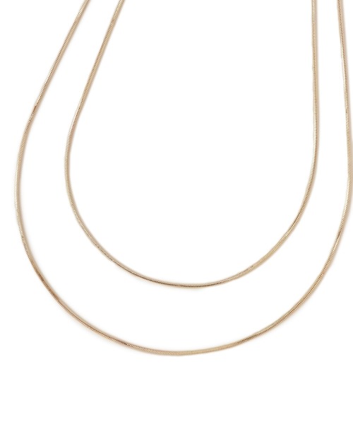 VIS（ビス）の「ナローチェーン二連ネックレス（ネックレス・レディース・シルバー/ゴールド・FREE）」の8枚目の写真