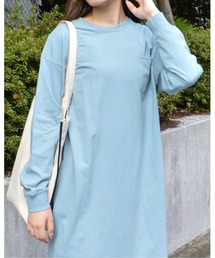 spiritoso（スピリトーゾ）の「【spiritoso】USAコットン ロンTワンピース（ワンピース）」