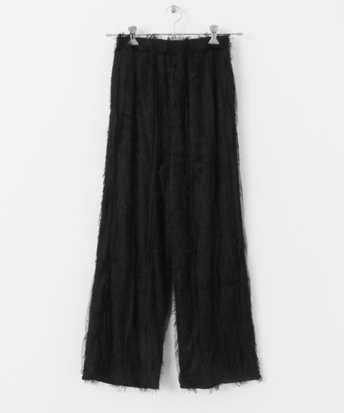 KBF（ケイビーエフ）の「フリンジイージーパンツ（その他パンツ・レディース・ブラック/アイボリー・ONE）」の21枚目の写真