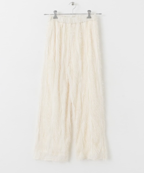 KBF（ケイビーエフ）の「フリンジイージーパンツ（その他パンツ・レディース・ブラック/アイボリー・ONE）」の22枚目の写真