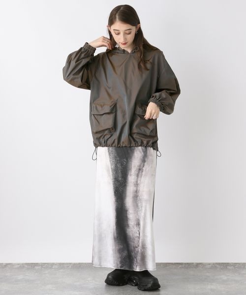 JEANASIS(ジーナシス)の「シャンブレーナイロンポケットアノラック/226097(パーカー・レディース・カーキ系/パープル系その他・FREE)」の14枚目の写真