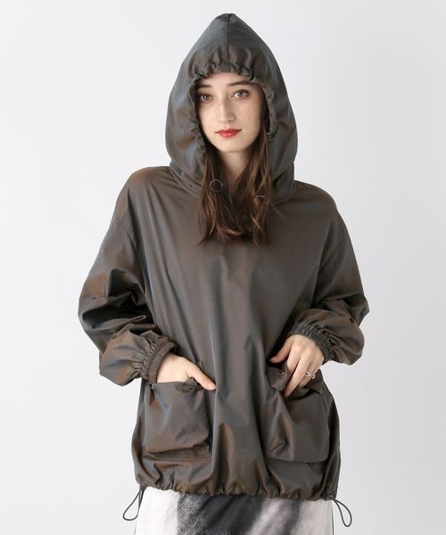 JEANASIS(ジーナシス)の「シャンブレーナイロンポケットアノラック/226097(パーカー・レディース・カーキ系/パープル系その他・FREE)」の15枚目の写真