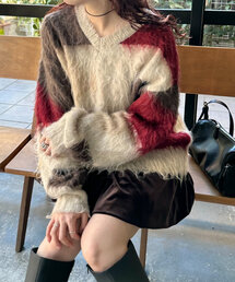 Kastane | シャギー柄編みニット(ニット/セーター)