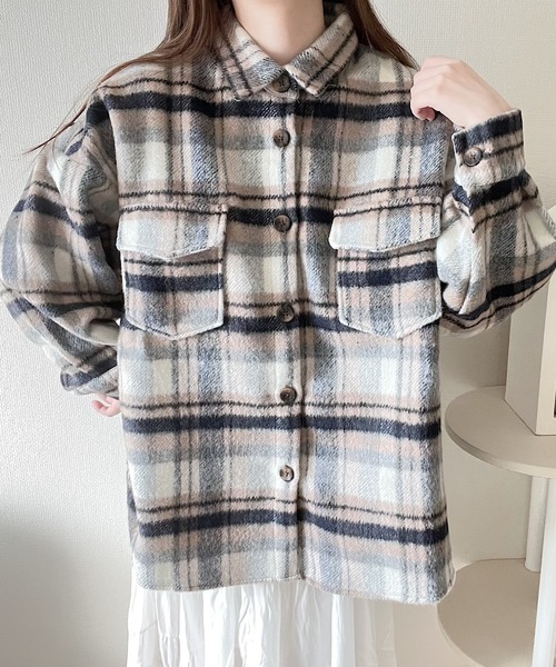セール】起毛チェックジャケット（その他アウター）｜Nana(ナナ)（ナナ