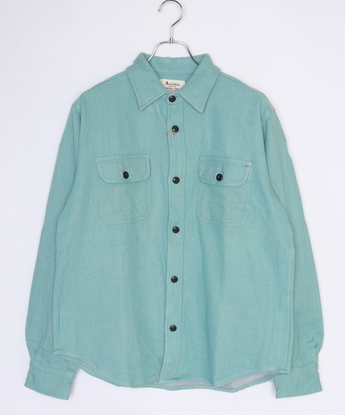 WESTSEA（ウエストシー）の「ヘビーネル 無地 長袖ワークシャツ（シャツ/ブラウス・メンズ・グレー/ネイビー/ブラック/サックスブルー/アイボリー・L/XL/M）」の5枚目の写真