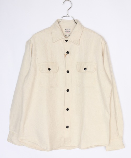 WESTSEA（ウエストシー）の「ヘビーネル 無地 長袖ワークシャツ（シャツ/ブラウス・メンズ・グレー/ネイビー/ブラック/サックスブルー/アイボリー・L/XL/M）」の9枚目の写真