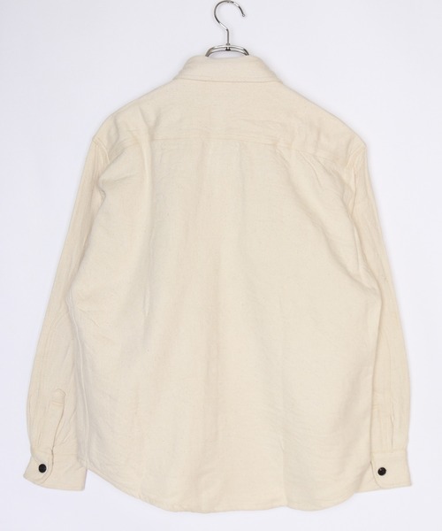 WESTSEA（ウエストシー）の「ヘビーネル 無地 長袖ワークシャツ（シャツ/ブラウス・メンズ・グレー/ネイビー/ブラック/サックスブルー/アイボリー・L/XL/M）」の10枚目の写真