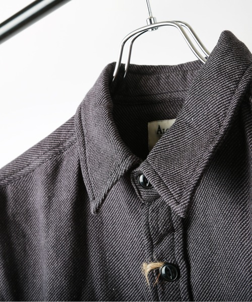 WESTSEA（ウエストシー）の「ヘビーネル 無地 長袖ワークシャツ（シャツ/ブラウス・メンズ・グレー/ネイビー/ブラック/サックスブルー/アイボリー・L/XL/M）」の17枚目の写真