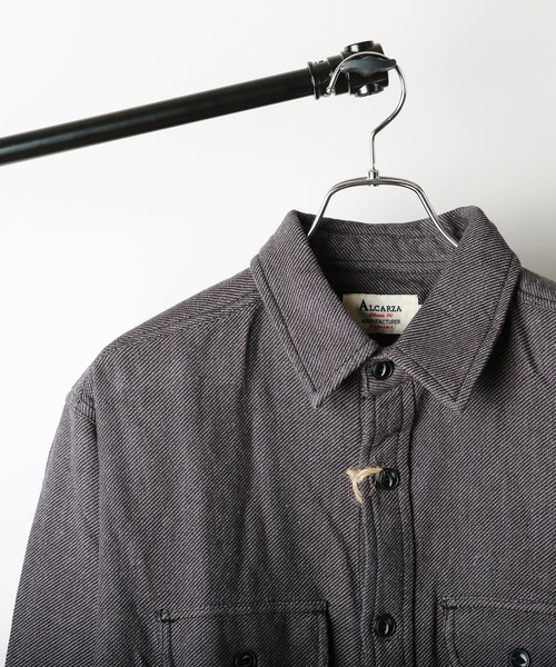 WESTSEA（ウエストシー）の「ヘビーネル 無地 長袖ワークシャツ（シャツ/ブラウス・メンズ・グレー/ネイビー/ブラック/サックスブルー/アイボリー・L/XL/M）」の18枚目の写真