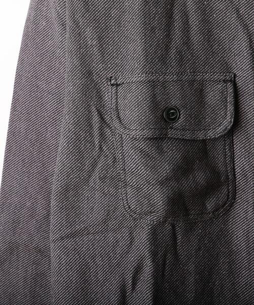 WESTSEA（ウエストシー）の「ヘビーネル 無地 長袖ワークシャツ（シャツ/ブラウス・メンズ・グレー/ネイビー/ブラック/サックスブルー/アイボリー・L/XL/M）」の20枚目の写真