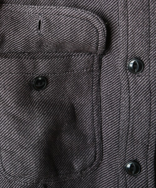 WESTSEA（ウエストシー）の「ヘビーネル 無地 長袖ワークシャツ（シャツ/ブラウス・メンズ・グレー/ネイビー/ブラック/サックスブルー/アイボリー・L/XL/M）」の21枚目の写真