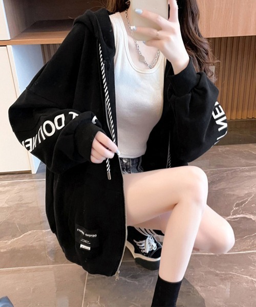 セール】裏起毛パーカー ジップアップ フーディー（パーカー