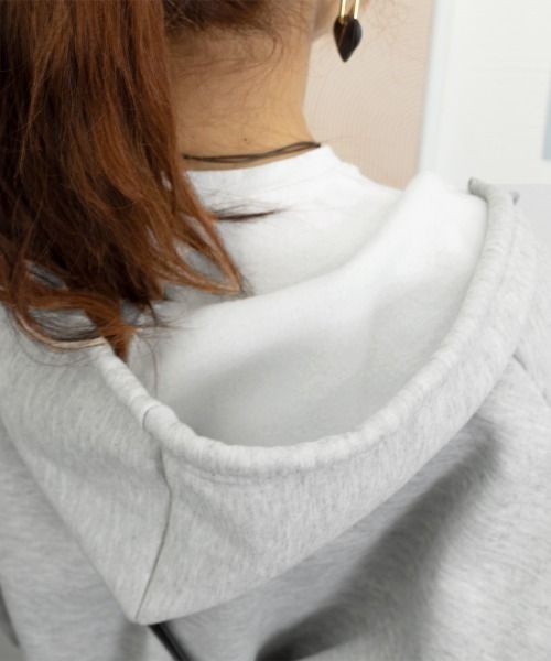 Miniministore(ミニミニストア)の「裏起毛パーカー ジップアップ フーディー(パーカー・レディース・グレー/ブラック・FREE)」の17枚目の写真
