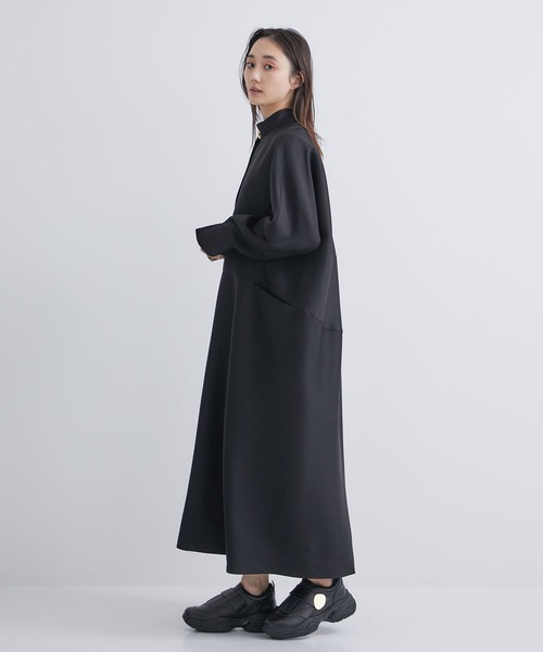 【HARUNOBUMURATA/ハルノブムラタ】別注 ELIANA GOLDボタン/ROUND SHAPED VOLUME DRESS/エリアナ/ラウンドシェイプボリュームドレス（ワンピース）｜HARUNOBUMURATA（ハルノブムラタ）