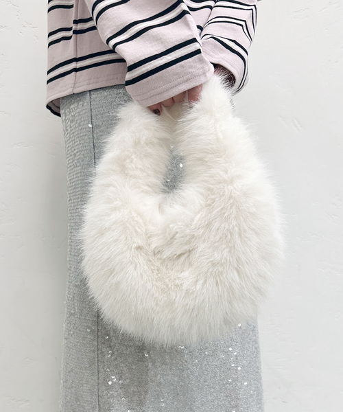 【セール】Eco Fur Handle BAG（ハンドバッグ）｜U by SPICK&SPAN（ユーバイスピックアンドスパン）