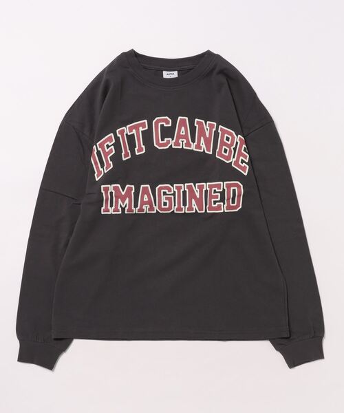 ALPHA LABEL（アルファーレーベル）の「カレッジロゴTシャツ（Tシャツ/カットソー・キッズ・ホワイト/ブラック/グレー/ブルー・150/S/M）」の2枚目の写真