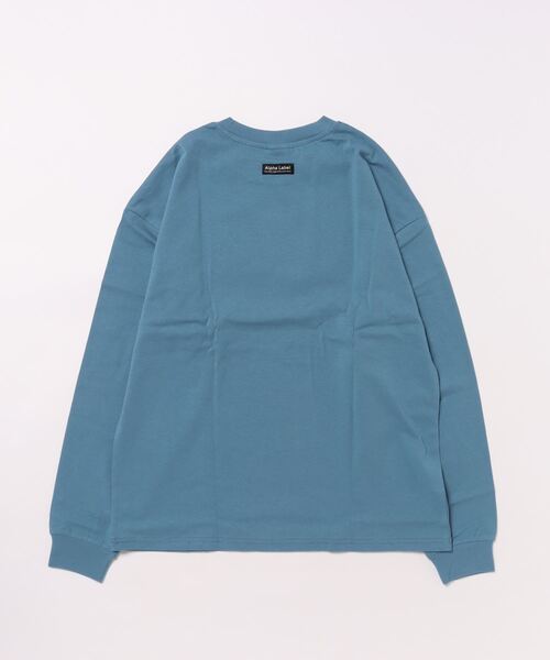 ALPHA LABEL（アルファーレーベル）の「カレッジロゴTシャツ（Tシャツ/カットソー・キッズ・ホワイト/ブラック/グレー/ブルー・150/S/M）」の5枚目の写真