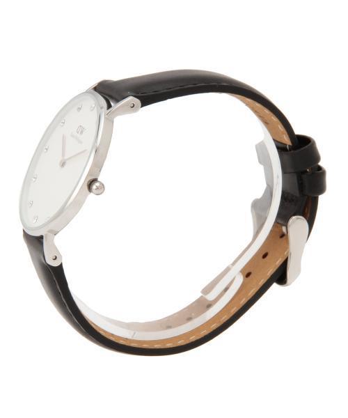 Ray BEAMS（レイビームス）の「DANIEL WELLINGTON / Classy レザーベルト / シルバー 34mm（アナログ腕時計・レディース・ブラウン/ブラック・ONE SIZE）」の11枚目の写真