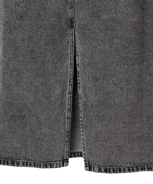 WEGO(ウィゴー)の「WEGO/サークルカットレイヤードデニムロングスカート(デニムスカート・レディース・ブラック系3/コバルトブルー・FREE)」の6枚目の写真