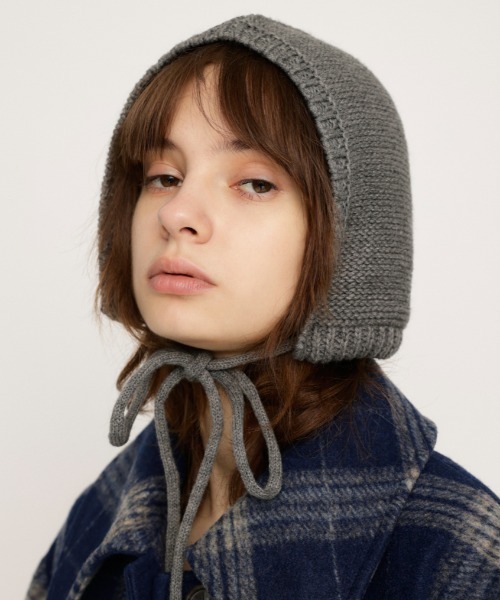 SLY(スライ)の「KNIT RIBBON HAT ニット リボン ハット(ニットキャップ/ビーニー・レディース・ブラック/グレー/レッド・FREE)」の3枚目の写真