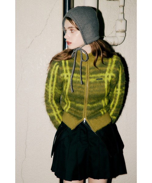 SLY(スライ)の「KNIT RIBBON HAT ニット リボン ハット(ニットキャップ/ビーニー・レディース・ブラック/グレー/レッド・FREE)」の12枚目の写真