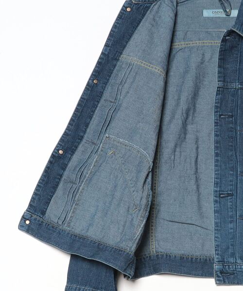 OMNIGOD mens / オムニゴッド] 7ozデニム ショートワークジャケット