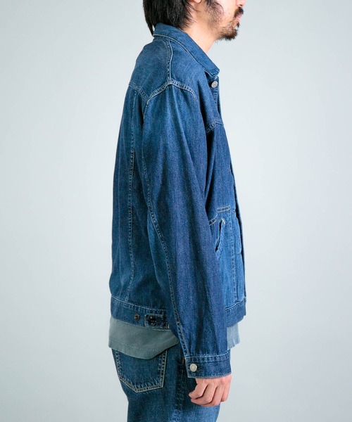 OMNIGOD mens / オムニゴッド] 7ozデニム ショートワークジャケット