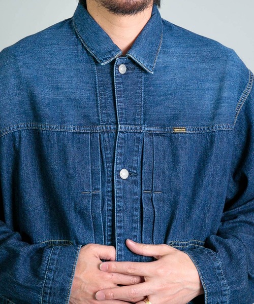 OMNIGOD mens / オムニゴッド] 7ozデニム ショートワークジャケット