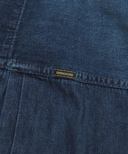 OMNIGOD（オムニゴッド）の「[OMNIGOD mens / オムニゴッド] 7ozデニム ショートワークジャケット（デニムジャケット・メンズ・インディゴブルー・3/2/4）」の2枚目の写真