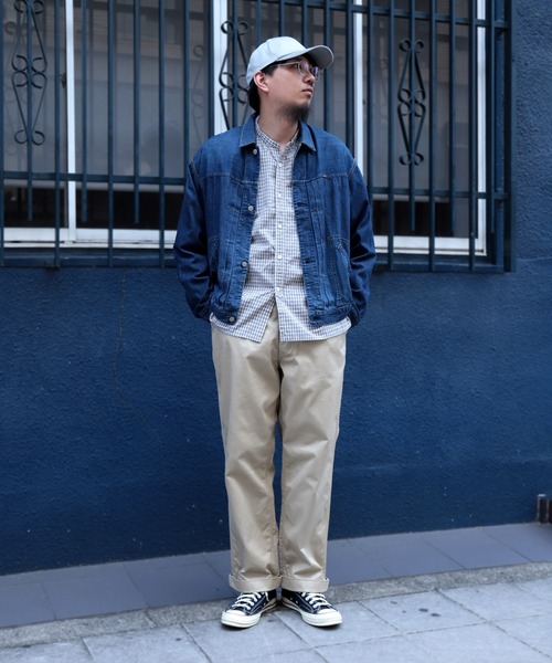 OMNIGOD（オムニゴッド）の「[OMNIGOD mens / オムニゴッド] 7ozデニム ショートワークジャケット（デニムジャケット・メンズ・インディゴブルー・3/2/4）」の22枚目の写真