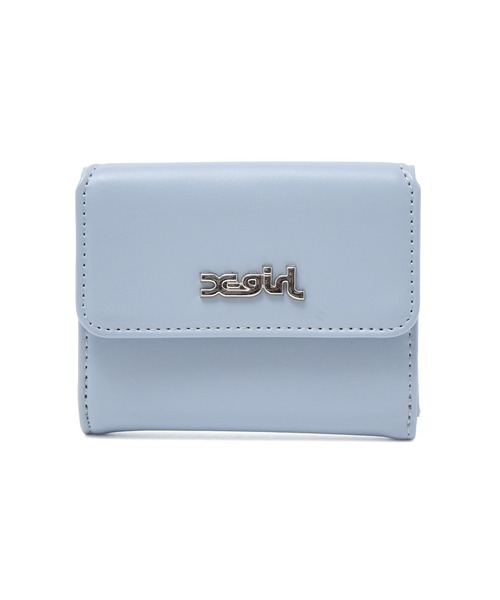 X-girl(エックスガール)の「FAUX LEATHER MINI WALLET(財布・レディース・オレンジ/ブルー/ブラック/ライトブルー/ピンク・ONE SIZE)」の3枚目の写真