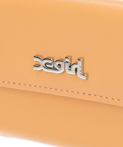 X-girl(エックスガール)の「FAUX LEATHER MINI WALLET(財布・レディース・オレンジ/ブルー/ブラック/ライトブルー/ピンク・ONE SIZE)」の7枚目の写真