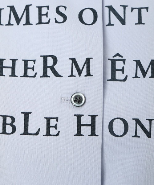 an another angelus（アンアナザーアンジェラス）の「メッセージプリントシャツ/ananotherangelus/fint　フィント（シャツ/ブラウス・レディース・ライトブルー/オフホワイト・FREE）」の15枚目の写真