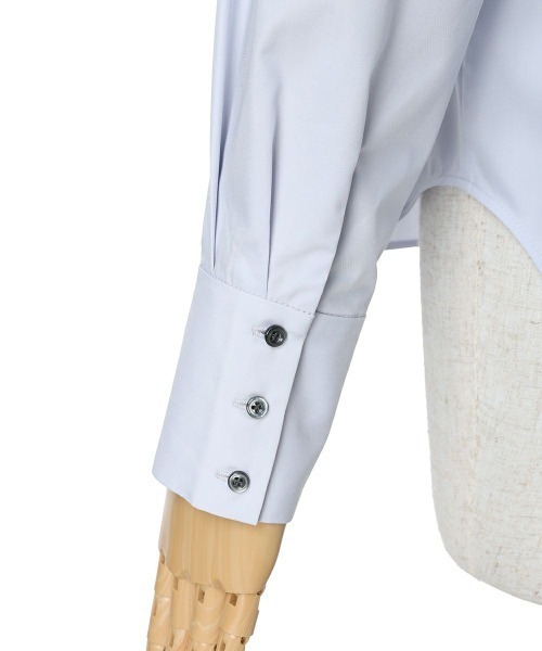 an another angelus（アンアナザーアンジェラス）の「メッセージプリントシャツ/ananotherangelus/fint　フィント（シャツ/ブラウス・レディース・ライトブルー/オフホワイト・FREE）」の16枚目の写真