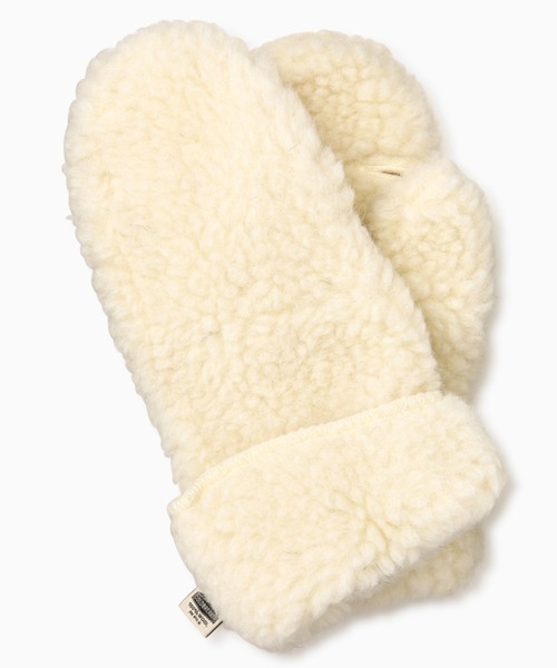 ROSE BUD（ローズバッド）の「(COLDBREAKER)ボアミトン（手袋・レディース・ホワイト/ブラウン・FREE）」の4枚目の写真