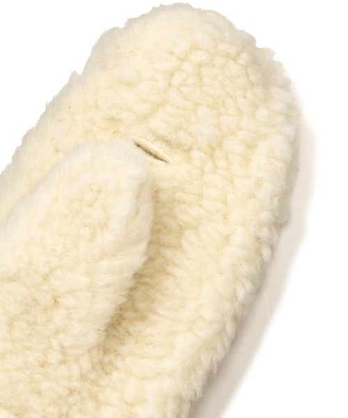 ROSE BUD（ローズバッド）の「(COLDBREAKER)ボアミトン（手袋・レディース・ホワイト/ブラウン・FREE）」の7枚目の写真