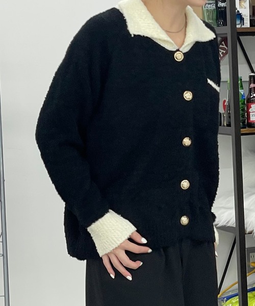 Dita Muaj.(ディータムアージュ)の「配色フレンチニット(ニット/セーター・レディース・ブラック・FREE)」の13枚目の写真