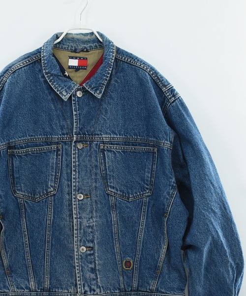 【ヴィンテージ古着】80-90’s TOMMY HILFIGER デニムジャケット