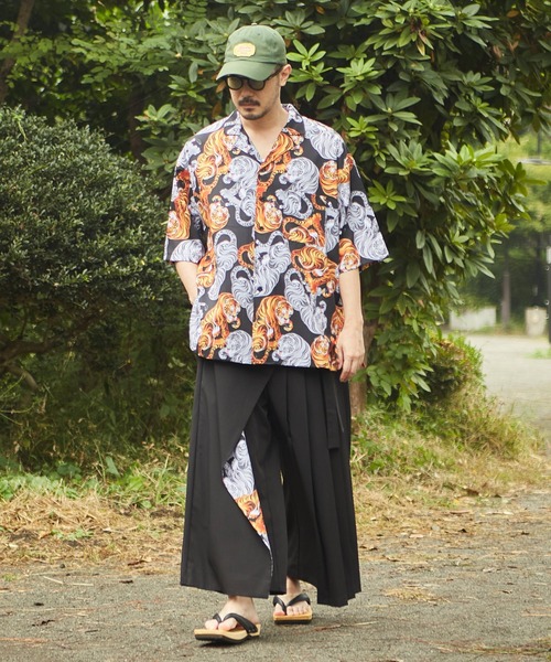 カヤ（カヤ）の「【カヤ】獣寄り（じゅうより）メンズラップパンツ（その他パンツ・メンズ・スミクロ/ブルー系その他/グリーン系その他/その他・FREE）」の9枚目の写真