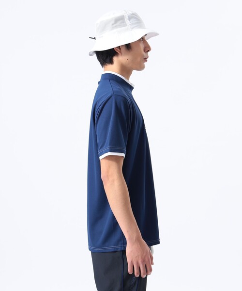 BEAMS GOLF オレンジレーベル　レイヤード モックネックシャ難あり BEAMS GOLF オレンジレーベル レイヤード モックネックシャ難