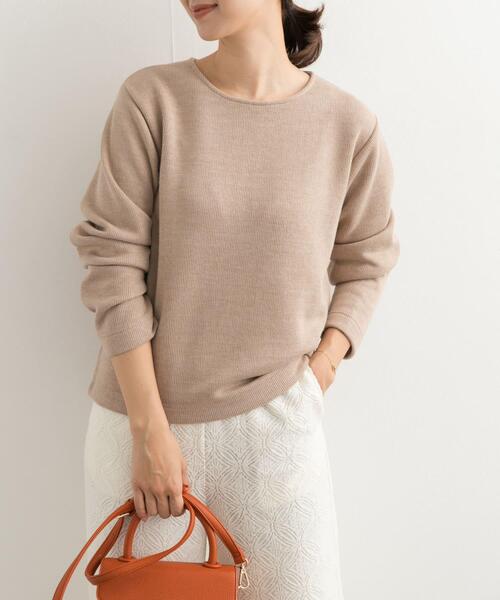 URBAN RESEARCH DOORS（アーバンリサーチドアーズ）の「バックジップデザインプルオーバー（Tシャツ/カットソー・レディース・ブルー/チャコールグレー/ベージュ・MEDIUM）」の5枚目の写真