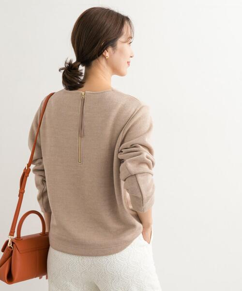 URBAN RESEARCH DOORS（アーバンリサーチドアーズ）の「バックジップデザインプルオーバー（Tシャツ/カットソー・レディース・ブルー/チャコールグレー/ベージュ・MEDIUM）」の8枚目の写真