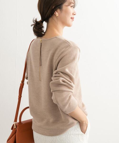 URBAN RESEARCH DOORS（アーバンリサーチドアーズ）の「バックジップデザインプルオーバー（Tシャツ/カットソー・レディース・ブルー/チャコールグレー/ベージュ・MEDIUM）」の9枚目の写真