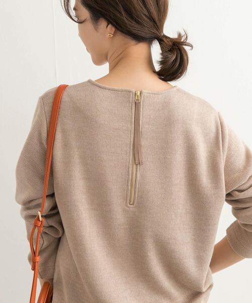 URBAN RESEARCH DOORS（アーバンリサーチドアーズ）の「バックジップデザインプルオーバー（Tシャツ/カットソー・レディース・ブルー/チャコールグレー/ベージュ・MEDIUM）」の10枚目の写真