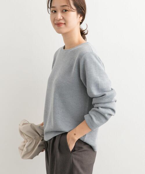 URBAN RESEARCH DOORS（アーバンリサーチドアーズ）の「バックジップデザインプルオーバー（Tシャツ/カットソー・レディース・ブルー/チャコールグレー/ベージュ・MEDIUM）」の15枚目の写真