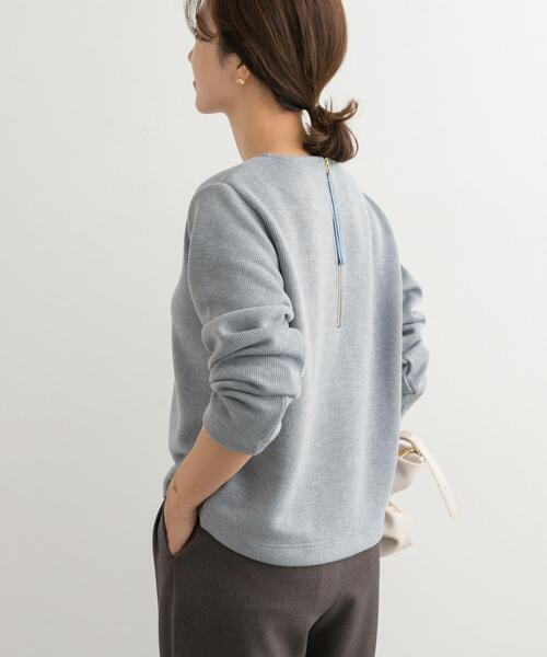 URBAN RESEARCH DOORS（アーバンリサーチドアーズ）の「バックジップデザインプルオーバー（Tシャツ/カットソー・レディース・ブルー/チャコールグレー/ベージュ・MEDIUM）」の16枚目の写真