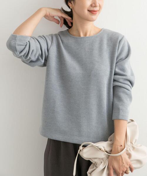 URBAN RESEARCH DOORS（アーバンリサーチドアーズ）の「バックジップデザインプルオーバー（Tシャツ/カットソー・レディース・ブルー/チャコールグレー/ベージュ・MEDIUM）」の17枚目の写真