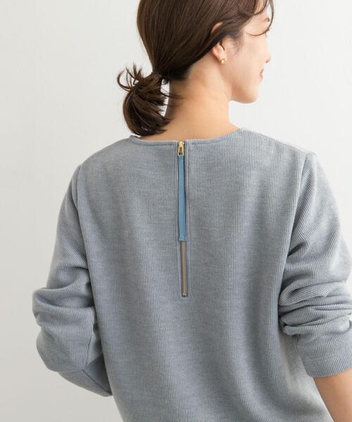 URBAN RESEARCH DOORS（アーバンリサーチドアーズ）の「バックジップデザインプルオーバー（Tシャツ/カットソー・レディース・ブルー/チャコールグレー/ベージュ・MEDIUM）」の22枚目の写真